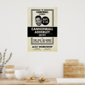 Cannonball Adderley jazz poster - Jazz Worksho ポスター (キッチン)