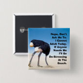 Cannot Adult Todayボタン 缶バッジ (正面&裏面)