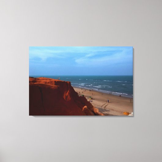 Canoa Quebrada - falésia キャンバスプリント (正面)