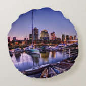 CanoasのAl Atardecer -日没のカヌー ラウンドクッション (裏面)