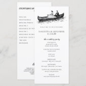 Canoe Couple Ceremony Program (正面/裏面)