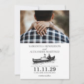 Canoe Couple Wedding セーブザデート (正面)