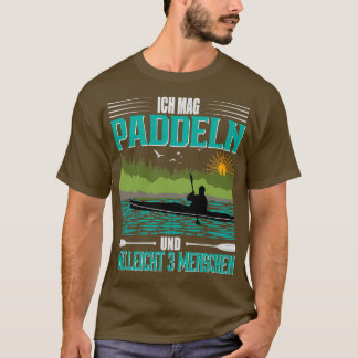 Canoe Kayak I like paddling and 3 people Tシャツ