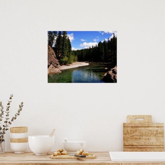 Canoe Meadows Kananaskisカナダ写真 ポスター (キッチン)