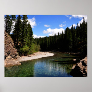 Canoe Meadows Kananaskisカナダ写真 ポスター