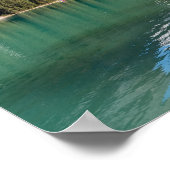 Canoe on famous Emerald Lake - Yoho NP, Canada ポスター (角)