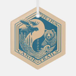Canoe Trails Hex Ornament 2025 ガラスオーナメント