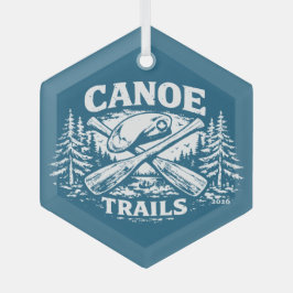 Canoe Trails Hex Ornament 2026 ガラスオーナメント
