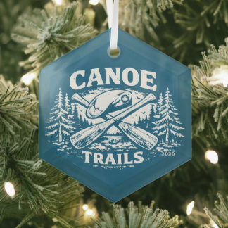 Canoe Trails Hex Ornament 2026 ガラスオーナメント