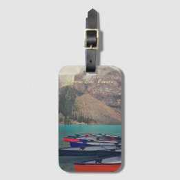 Canoes at Moraine Lake Canada  ラゲッジタグ