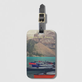 Canoes at Moraine Lake Canada  ラゲッジタグ