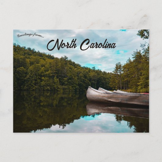 Canoes in North Carolina ポストカード (正面)