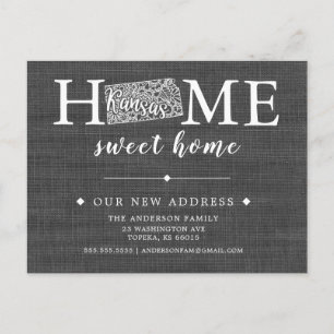 CANSAS州引っ越しアナウンスポストカード 案内ポストカード