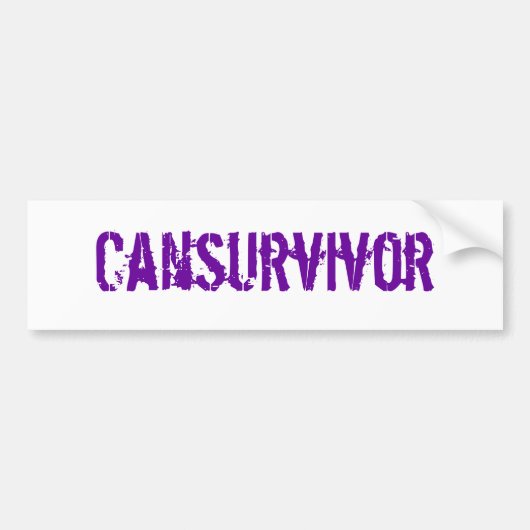 Cansurvivor バンパーステッカー (正面)