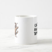 "Can't Adult Today" Funny Sleepy Cat in Hoodie Mug コーヒーマグカップ (中央)