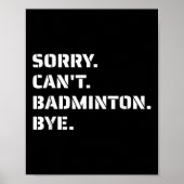 Cant Badminton Bye - Smashing Serving Jumpin ポスター (正面)