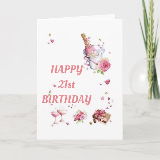 CAN'T BELIEVE YOU ARE CELEBRATING "21st" BIRTHDAY  カード (正面)