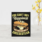 Cant Buy Happiness Buy A Cheesesteak  カード (黄色い花)