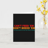 Can't Feed em Don't Breed em Retro カード (黄色い花)