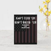 Cant Feed Em Dont Breed Em Shirt Not Your Baby Dad カード (黄色い花)