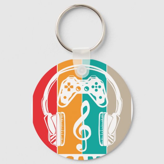 Cant Hear You Im Gaming キーホルダー (正面)