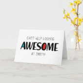 Can't help looking awesome at 30 カード (黄色い花)