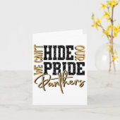 Can't Hide Our Panther Pride Gold Panthers School カード (黄色い花)