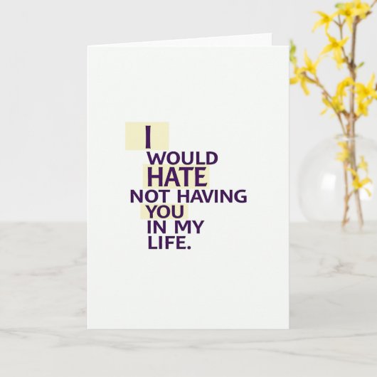 Cant Live Without You Card カード (黄色い花)