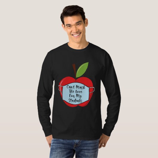 Cant Mask Teacher Student Virtual Social Distance  Tシャツ (正面フル)