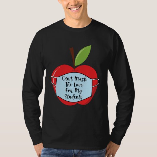 Cant Mask Teacher Student Virtual Social Distance  Tシャツ (正面)