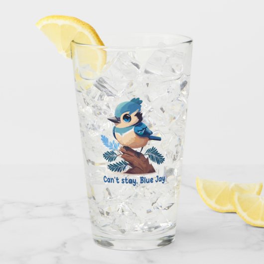 Can't stay, Blue Jay タンブラーグラス (アイス正面)
