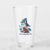 Can't stay, Blue Jay タンブラーグラス (正面)