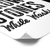 Can't Throw Stones While Washing Feet Motivational ポスター (角)