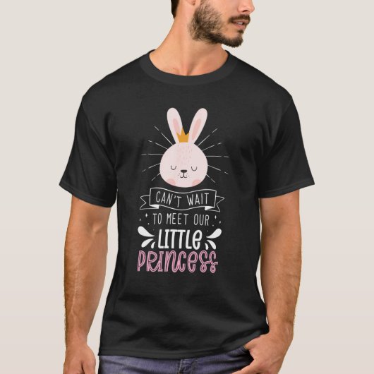 Can't Wait To Meet Our Little Prince Bunny Gender Tシャツ (正面)