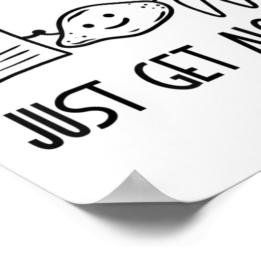 Can't We All Just Get Along Rock Paper Scissors Ga ポスター (角)