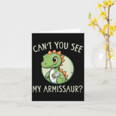 Can't You See My Armissaur - Funny Cast Broken Arm カード (黄色い花)