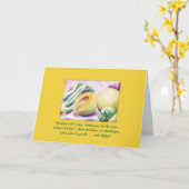 Cantalopes & Veggiesのユーモアのある考えお客様 カード (黄色い花)