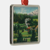 Cantaraのループの空中写真、サクラメント メタルオーナメント (右)