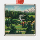 Cantaraのループの空中写真、サクラメント メタルオーナメント (正面)