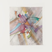 CANTATAインパステル専攻の抽象芸術アート タペストリー (正面)