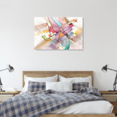 CANTATAインパステル専攻の抽象芸術ウォーターカラーアート キャンバスプリント (インサイチュ (寝室))