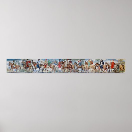 Canterbury Pilgrims Mural Poster ポスター (正面)