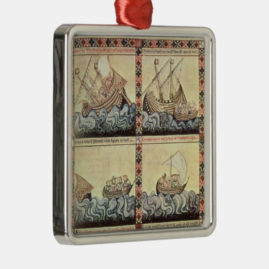 Cantiga 33の「Cantigas deサンタマリアからのページ メタルオーナメント (右)