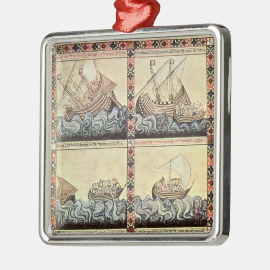 Cantiga 33の「Cantigas deサンタマリアからのページ メタルオーナメント (左)