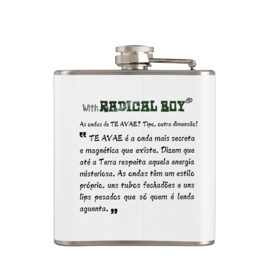 Cantil de Bebida "Coleção Te Avae" By Radical Boy® フラスク (裏面)