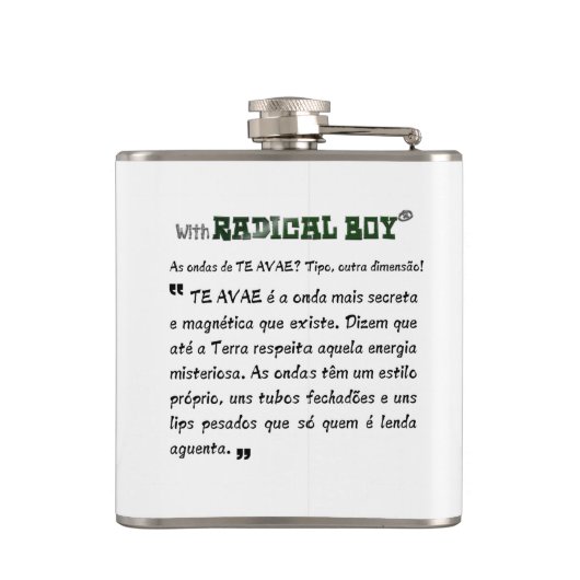 Cantil de Bebida "Coleção Te Avae" By Radical Boy® フラスク (裏面)