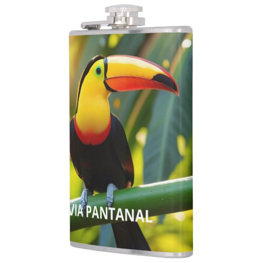 Cantil envelopado em Vinil, 8 oz. Tucano フラスク (左)