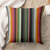 Cantina serape stripes multicolor pattern クッション (ブランケット)