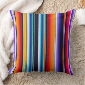 Cantina serape stripes multicolor pattern クッション (ブランケット)