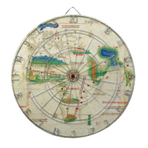 CantinoのPlanisphereの世界地図(1502年) ダーツボード